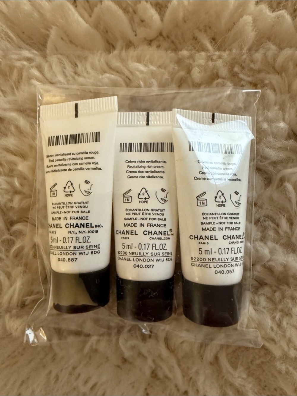 CHANEL No.1 Skincare Trio:Serum, Revitalizing Rich Cream and Red Camellia Cream